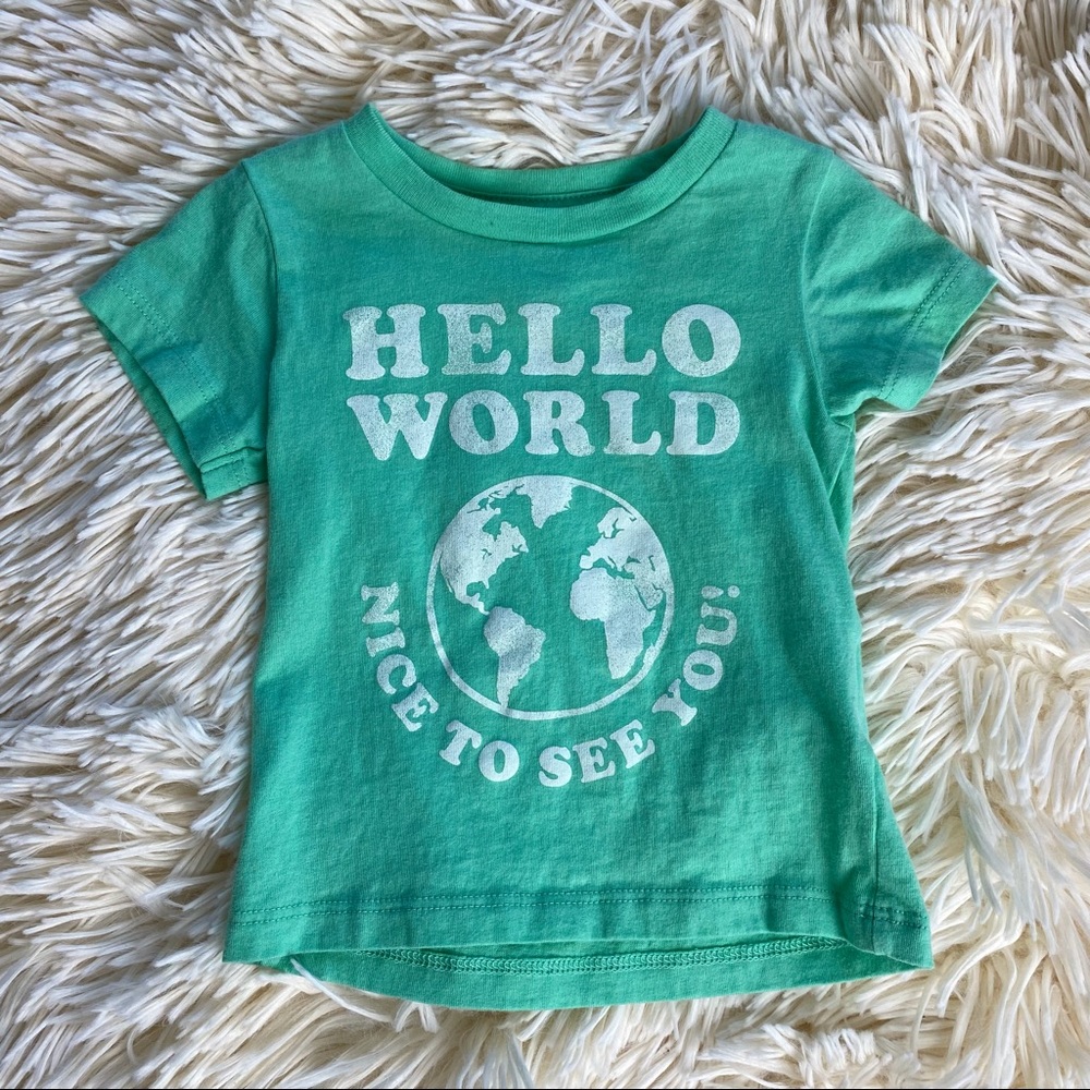 Peek Hello World T-Shirt, 3-6 Month